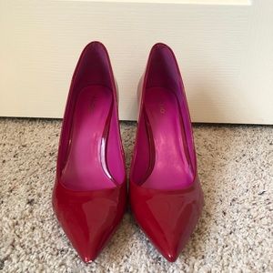 Bright red Aldo pumps size 11